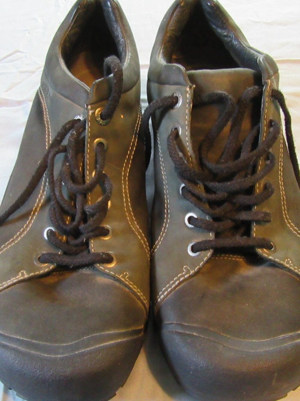 Mens Keen XT 0505 Brown Leather Lace Up Hiking Shoes Boots Sz 14